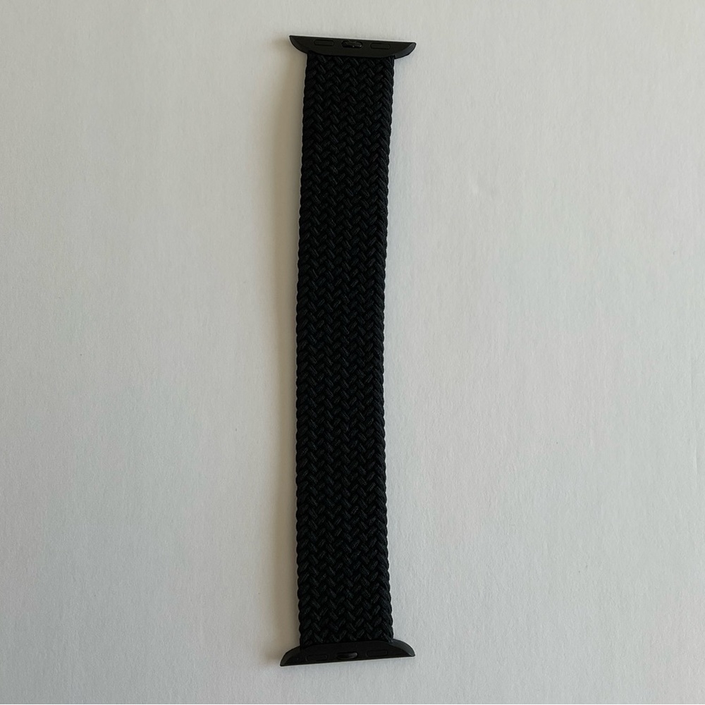 Black Nylon Braided Solo Loop Apple Watch Band